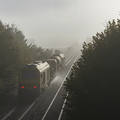 BB 75009 + Wagons laveur + BB 75093 - Tercey - 23/10/2024